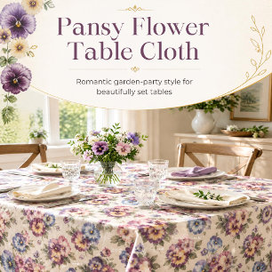 Pansy Flower Paper Napkins