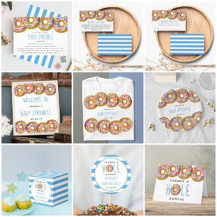 Modern Doughnut Baby Shower Sprinkle Raffle Ticket Enclosure Card