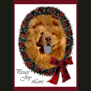 Chow Chow Christmas Gifts Holiday Card