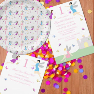 Fairy First Birthday Invitation