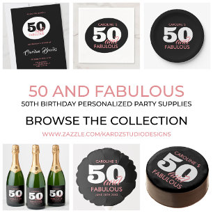 Personalised Modern 50 And Fabulous Mug