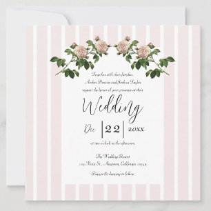 Romantic Soft Pink Wedding Tapestry