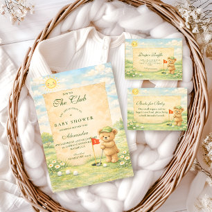Whimsical Golf Story Baby Shower Invitation