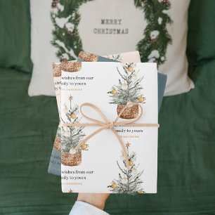 Vintage Christmas Tree   Happy Holiday  Gift Tags