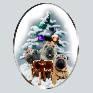 Chinese Shar-Pei Christmas Gifts Holiday Card