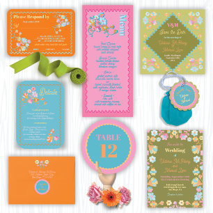 Colourful Mod Embroidery Classic Round Sticker