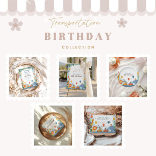 Safari Race Car 2nd Birthday Invitation