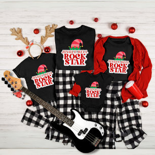 Jingle Bell Rock Star, Christmas Black  T-Shirt
