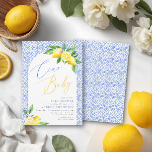 Ciao Baby Italian Lemon Positano Diaper Raffle Enclosure Card