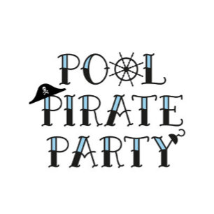 Pool Pirate Party Birthday Invite