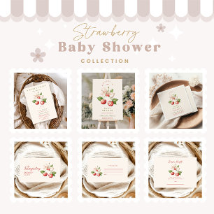 Berry Sweet Coquette Baby Shower Registry Enclosure Card