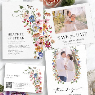 Wildflower Colourful Wedding Program