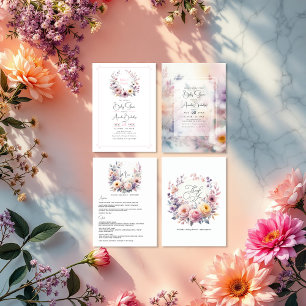 Baby in Bloom Elegant Floral Baby Shower Menu
