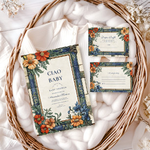 Italian Ciao Baby Shower Invitation