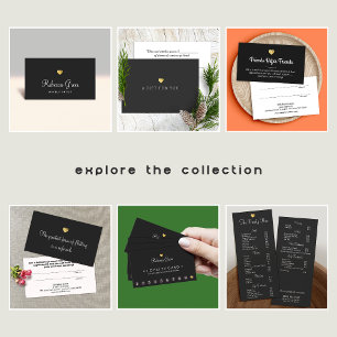 Gold Heart Customer Loyalty Referral Card