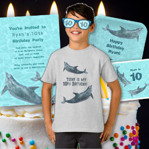 Swimming Dolphins Pool or Beach Birthday Party Invitation