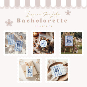 Love on the Lake Bachelorette Bash Classic Round Sticker