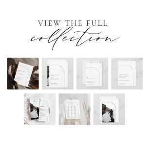 Modern Arch Black and White Bridal Shower Invitati Invitation