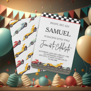 Get Ready Get Set Go! Race Car Birthday Theme  Banner