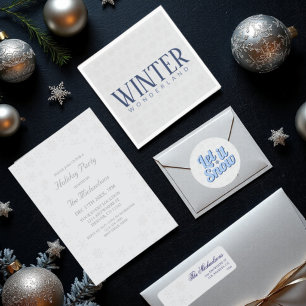 Snowflake Winter Christmas Pattern Return Address Label