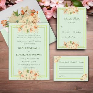 Pink Cherry Blossoms , Save The Date Magnet
