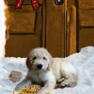 Goldendoodle Christmas Gifts Holiday Card