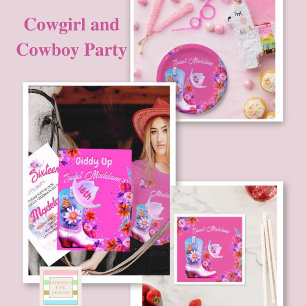 Birthday Cowboy Male Party Invitation