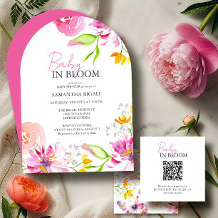 Baby In Bloom Invitations Sip and See