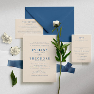 Parker Formal Landsape Wedding Invitation