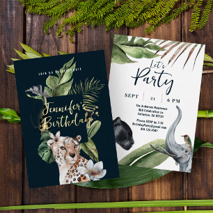 Wild Jungle Leopard 50th Birthday Party