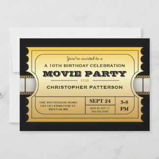 Movie Invitations &amp; Announcements | Zazzle.com.au