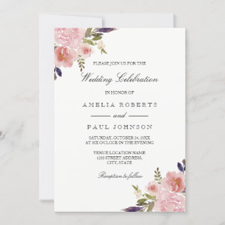 Purple Wedding Invitations & Announcements | Zazzle.com.au