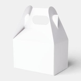 Paper Favor Box, Gable 10.1 cm x 6.3 cm x 12.7 cm 
