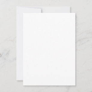Flat Invitation, Size: 11.4 cm x 15.9 cm, Paper: Matte, Envelopes: White