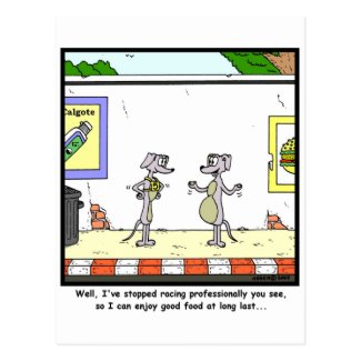 Fat Greyhound Postcard