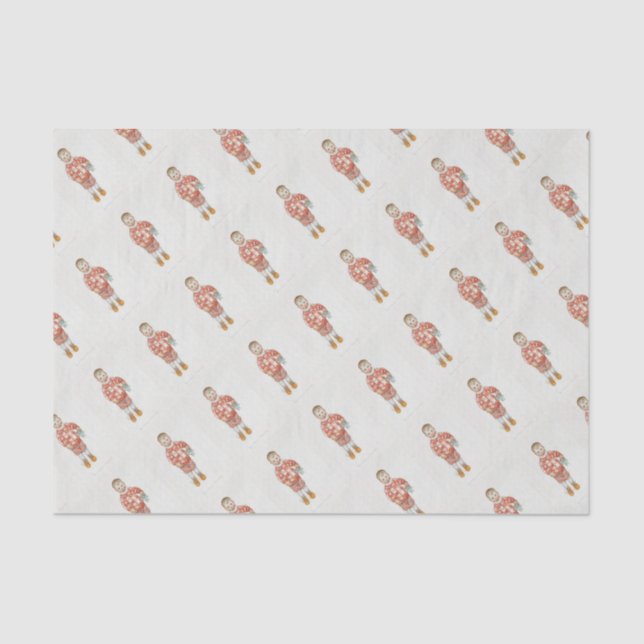 Sven with Dala Horse and Chisel Tissue Paper (Front)