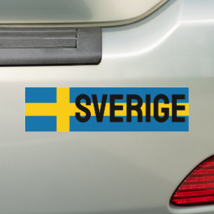 Sverige Flag Bumper Sticker