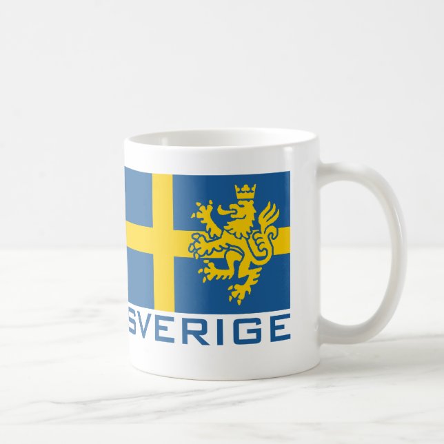 Sverige Flag Coffee Mug (Right)