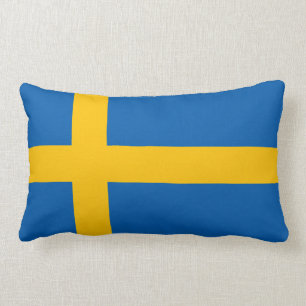 Sverige Sweden Swedish Flag Lumbar Cushion