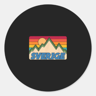Sverige Trip To Sweden Friend Sverige Family Vacat Classic Round Sticker
