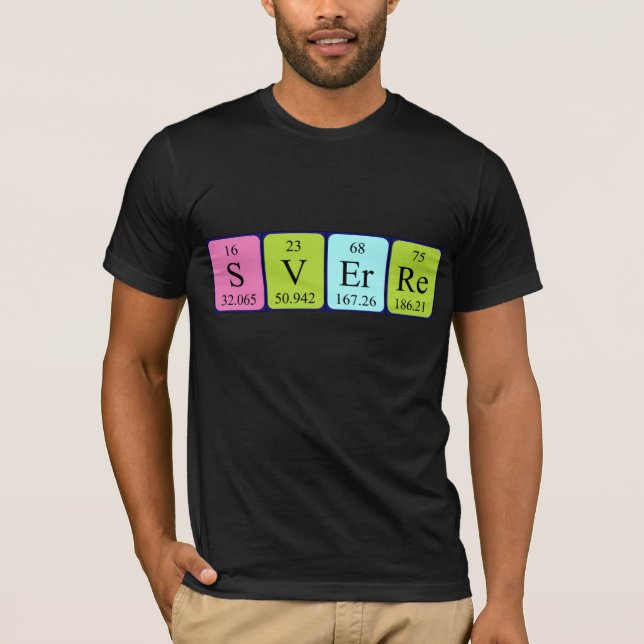 Sverre periodic table name shirt (Front)