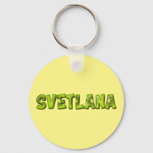 Svetlana Name Kiwi Design Keychain