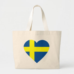 svezia-heart. large tote bag