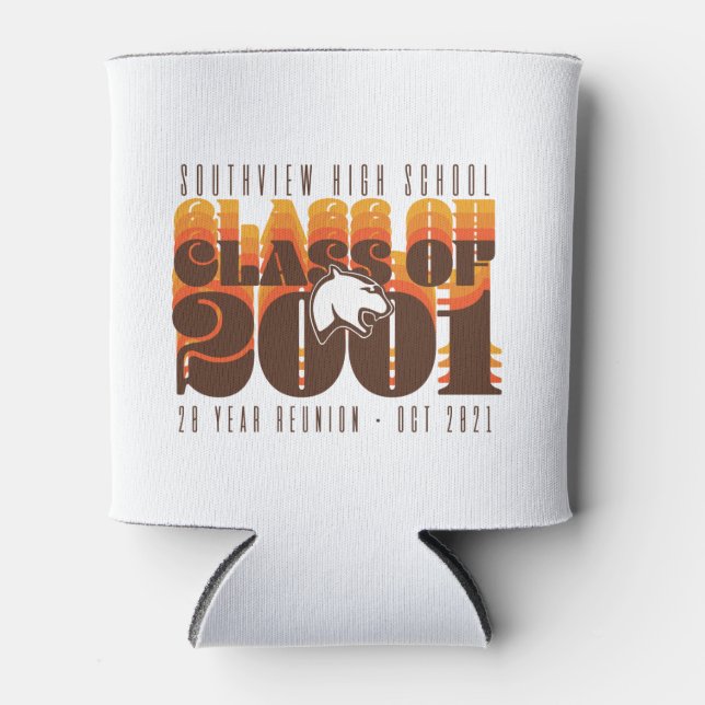SVHS Class of '01 20 Year Reunion coozie (Front)