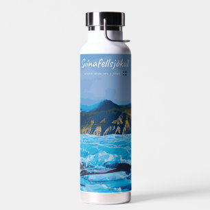 Svínafellsjökull, Iceland - Glacier View Water Bottle