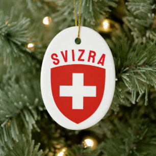 Svizra (Romansh-speaking Switzerland) Ceramic Ornament
