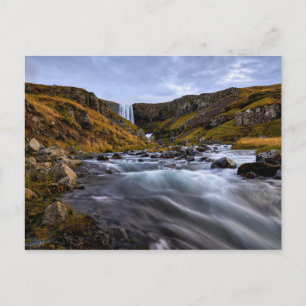 Svodufoss waterfall Snaefellsnes, Iceland postcard