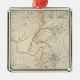 SW Colorado and Parts of New Mexico Metal Ornament