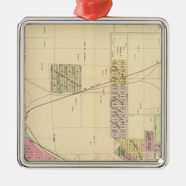 SW Omaha, Nebraska Metal Tree Decoration (Front)