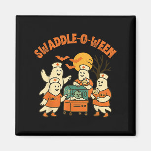 Swaddle-o-ween Nicu Nurse Halloween Neonatal Fall Magnet